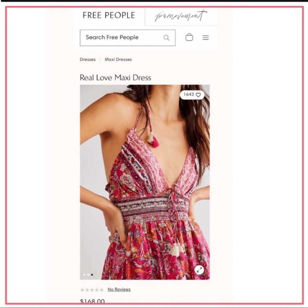 Free People Pink Floral Boho Maxi Dress - Picture 3 of 7